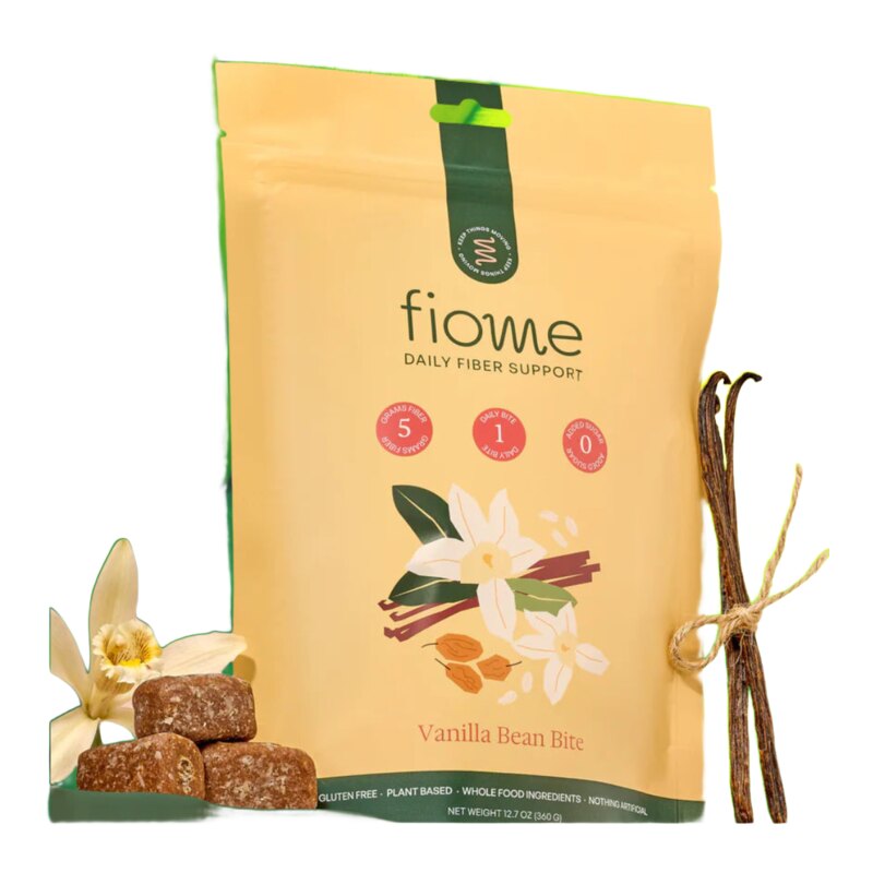 Fiome fiber bite VANILLA BEAN - white background