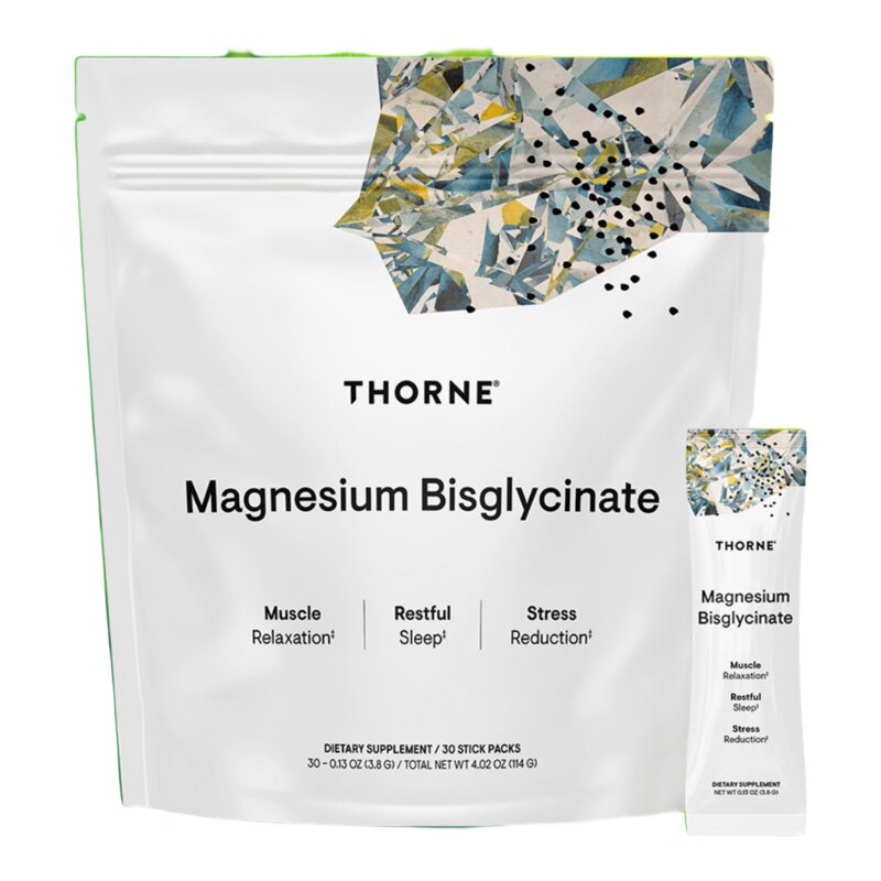 Thorne Magnesium Bisglycinate sticks - white background