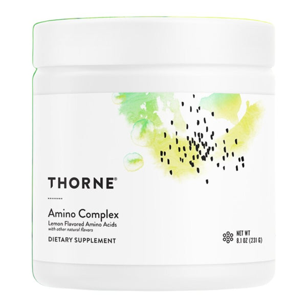 Thorne amino complex - lemon - jar - white background