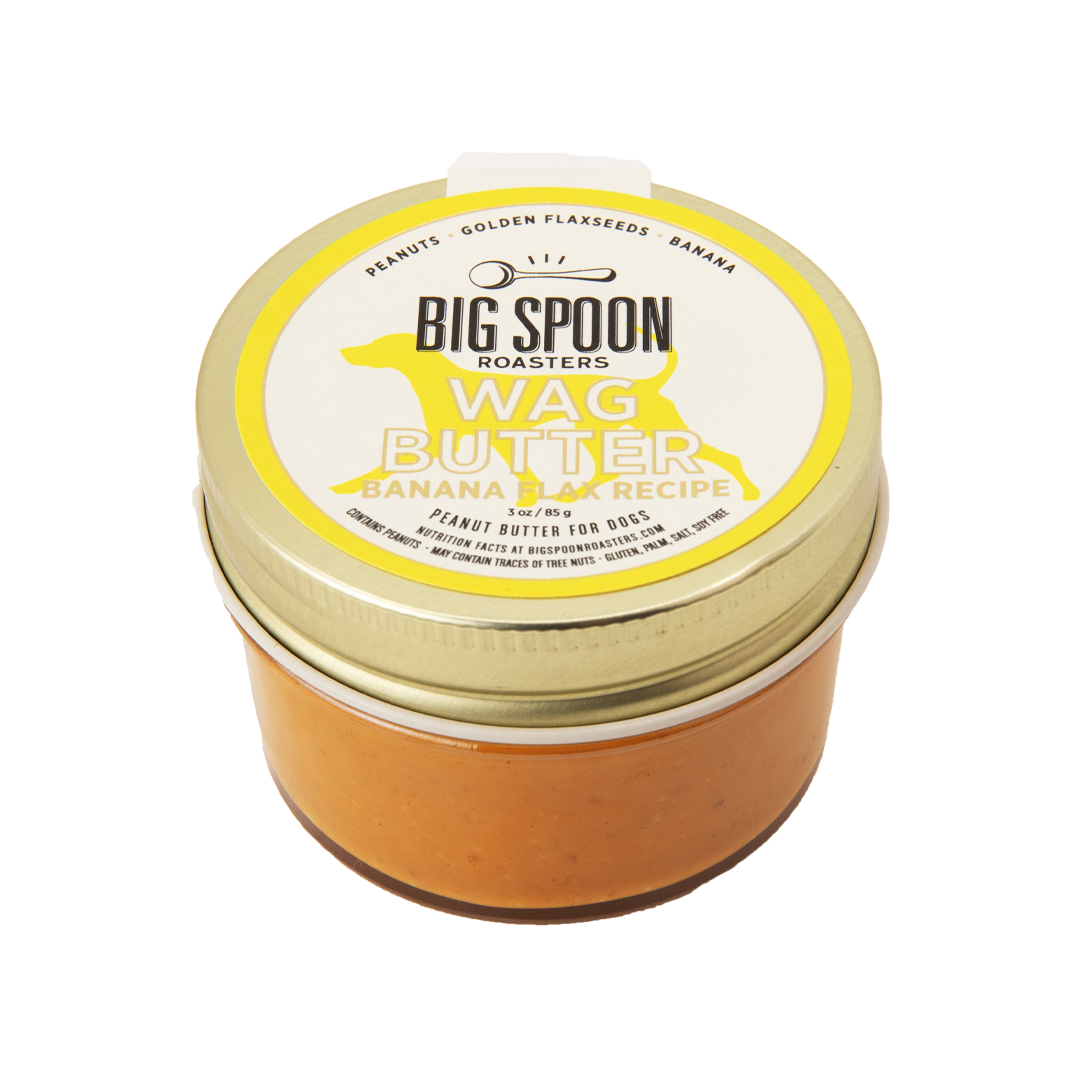 Banana Flax Wag Butter: 3oz Jar