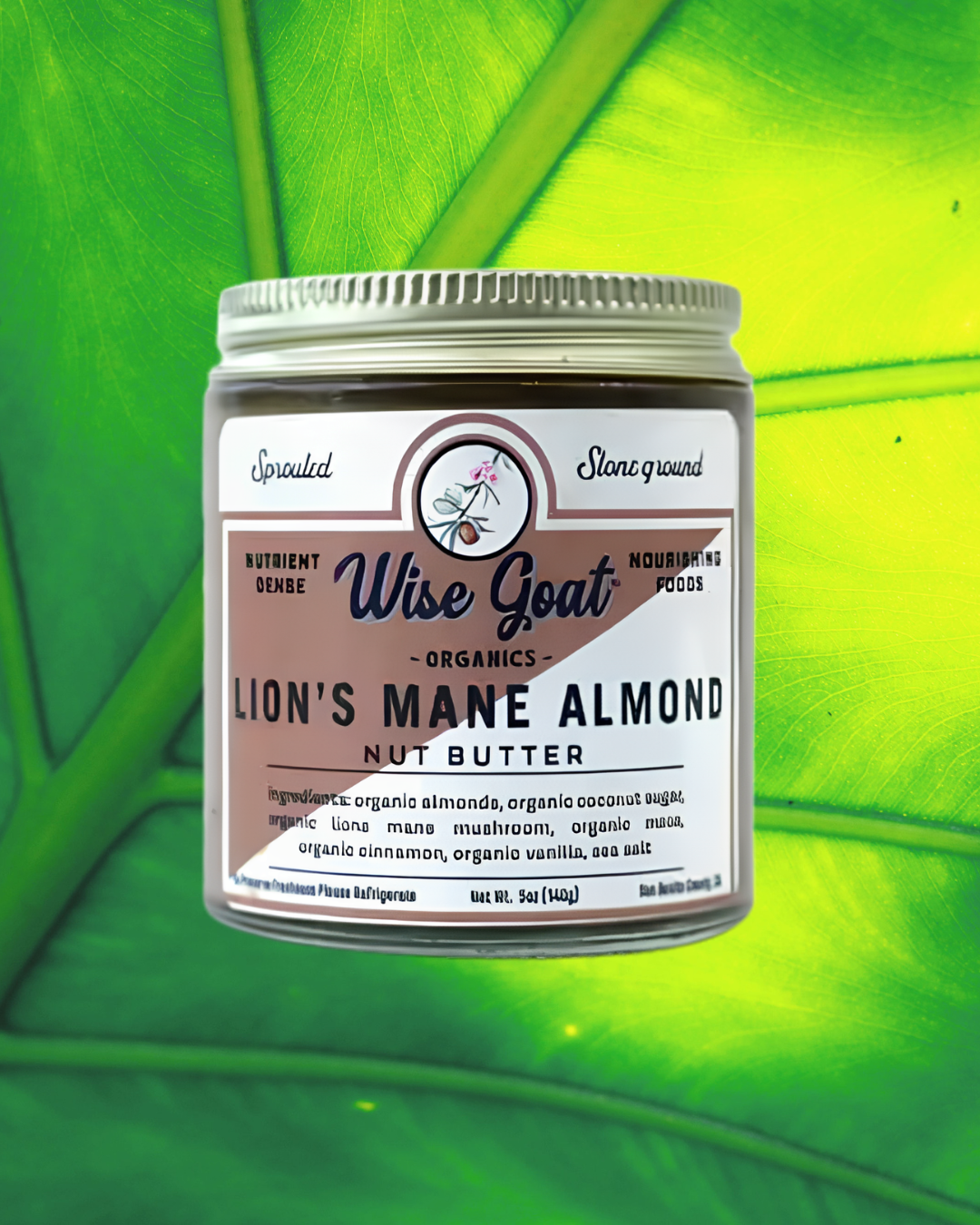 Lions Mane Sugar Free Almond butter