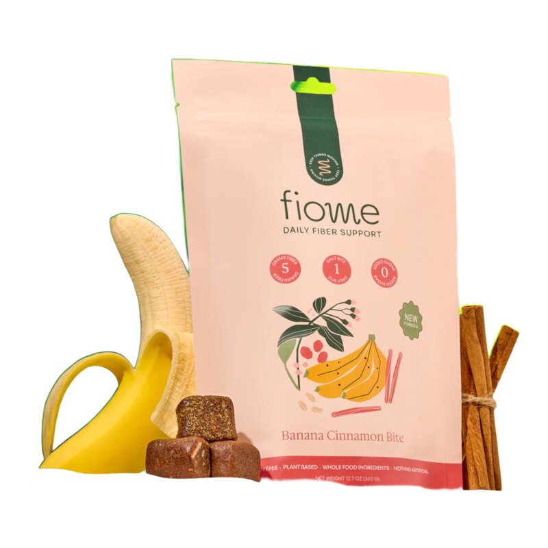Fiome fiber bite BANANA CINNAMON - white background