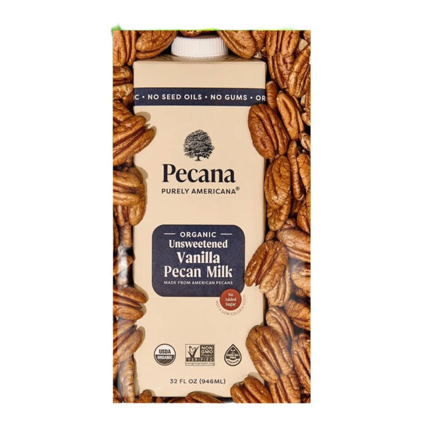 Pecana Vanilla unsweet milk - white background