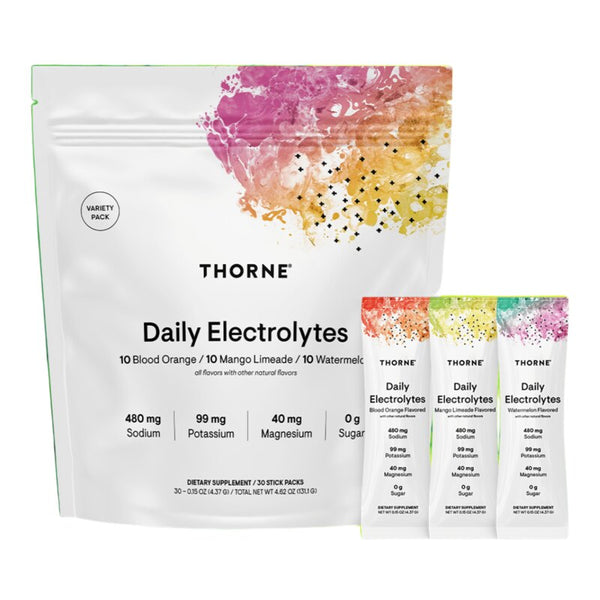 Thorne daily electrolytes - VARIETY PACK - white background