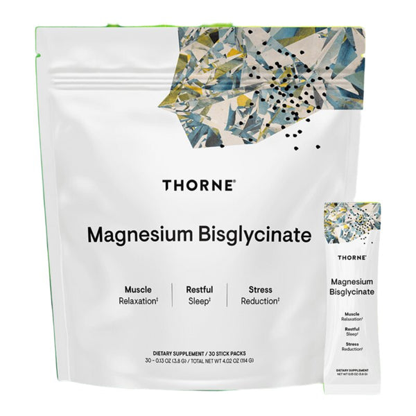Thorne Magnesium Bisglycinate sticks - white background